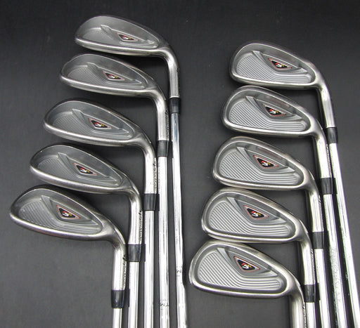 Set of 10x TaylorMade R5 XL 3-SW + AW Irons Stiff Steel Shafts TaylorMade Grips