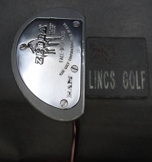 RAM Zebra Face Balanced Putter 90cm Playing Length Steel Shaft Lamkin Grip