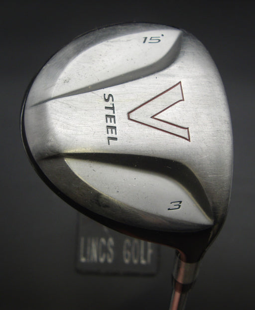 TaylorMade V Steel 15° 3 Wood Stiff Steel Shaft Lamkin Grip
