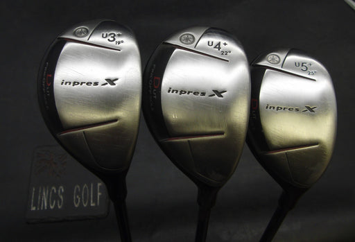 Set of 3 Inpres X 19° 3+22° 4+ 25° 5 Hybrids Stiff Graphite Shafts