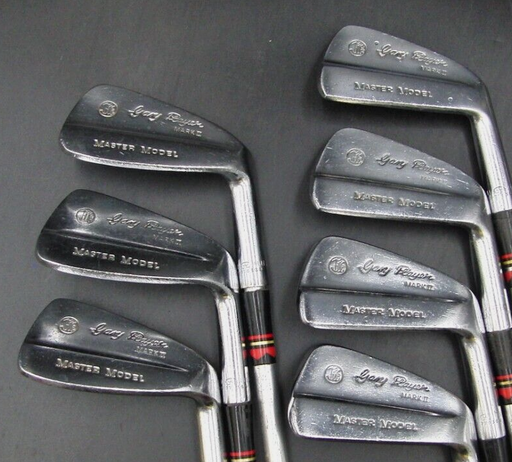 Set of 7 x John Letters Gary Player Master Model Irons 4-10 Coated Steel Shafts
