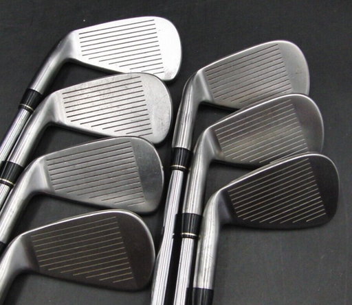 Set of 7 x TaylorMade 320 Irons 4-PW Stiff Steel Shafts Mixed Grips