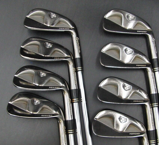 Set of 8 x TaylorMade TP Forged Smoke Irons 3-PW Stiff Steel Shafts
