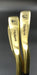 Japanese Set of 2 x Tsuruya Axel Gold Irons 3+4 Regular Graphite Shafts