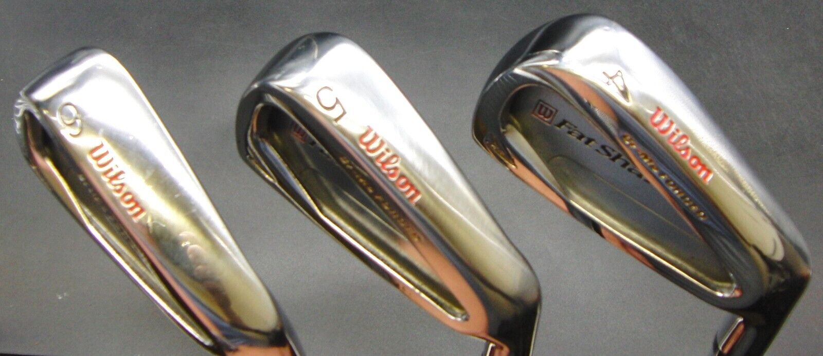 Set of 3 Wilson Fat Shaft Forged 4,5 & 6 Irons Regular Steel Shafts Wilson Grips