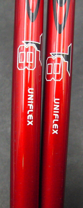 Set of 2 John Letters T8 21° 3 & 24° 4 Hybrids Uniflex Graphite Shafts JL Grips