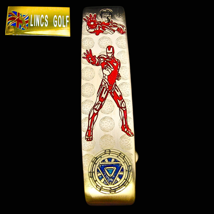 Custom Milled Iron Man Themed Pal Ping Putter 88.5cm Steel Shaft