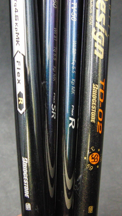 Set of 4 B/Stone TourStage ViQ 10.5°Driver & 3+5&7 Woods Regular Graphite Shafts