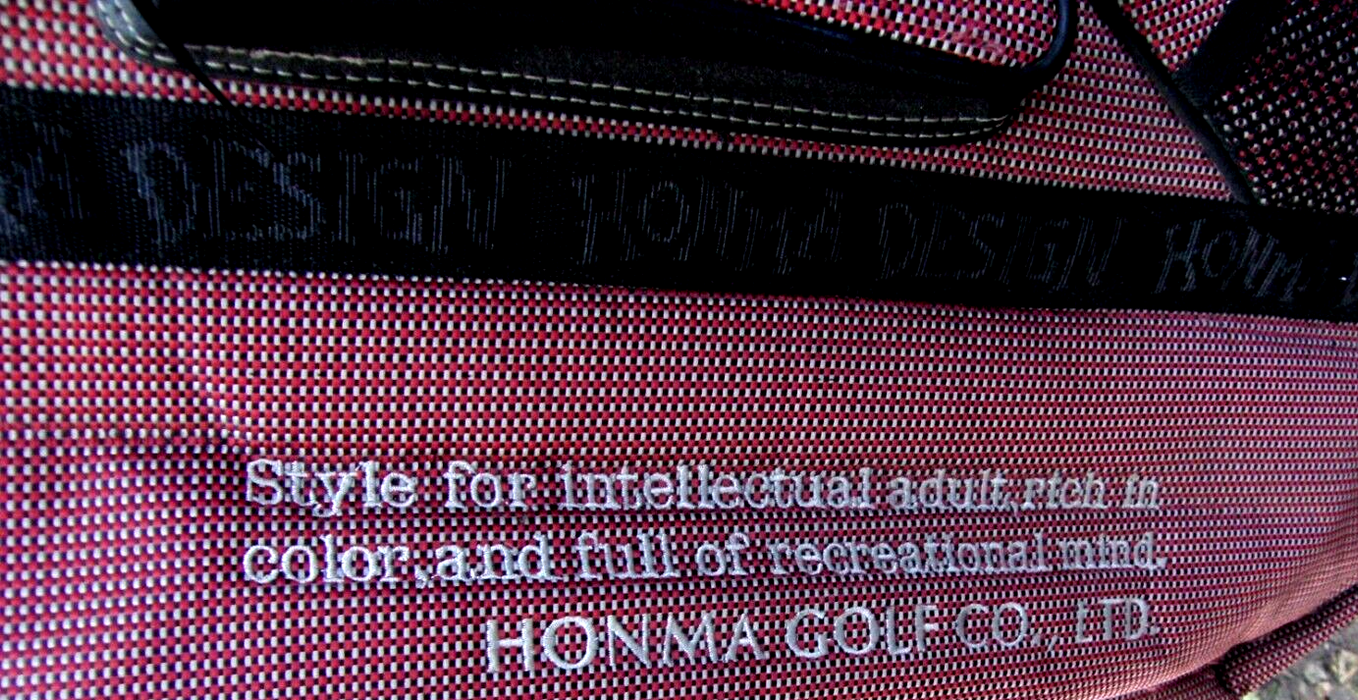 Vintage 5 Division Honma Cart Carry Golf Clubs Cart Bag