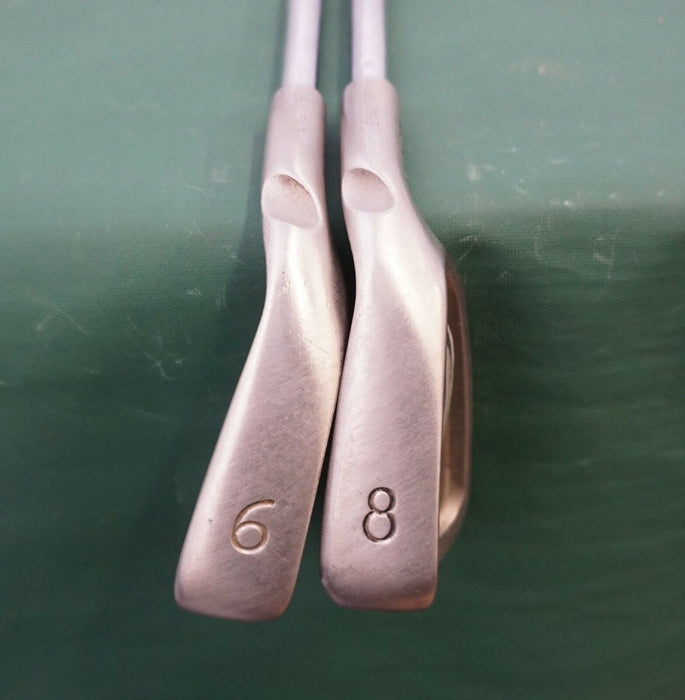 Set of 2 x Ping i5 Black Dot Irons 6 & 8 Stiff Steel Shaft Golf Pride Grip