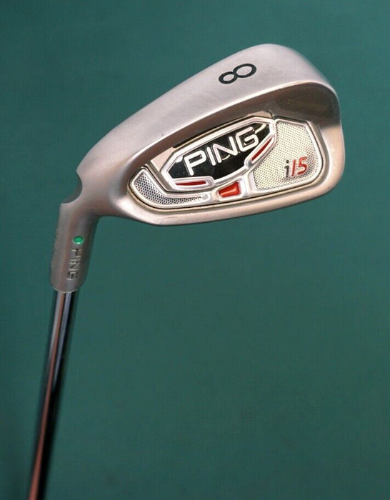 Left Handed Ping i15 Green Dot 8 Iron Regular Steel Shaft Golf Pride Grip
