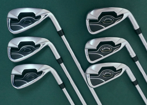Set Of 6 x Callaway Collection Japanese Irons 5-PW Stiff Steel Shafts