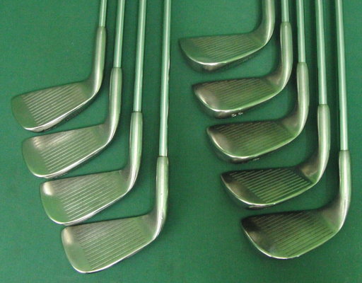 Vintage Set of 9 x Wilson Nick Faldo 3-SW Irons Regular Steel Shafts Wilson Grip