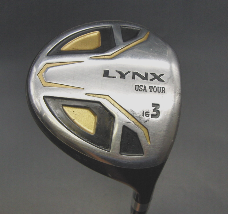 Lynx USA Tour 16° 3 Wood Stiff Graphite Shaft Lynx Grip