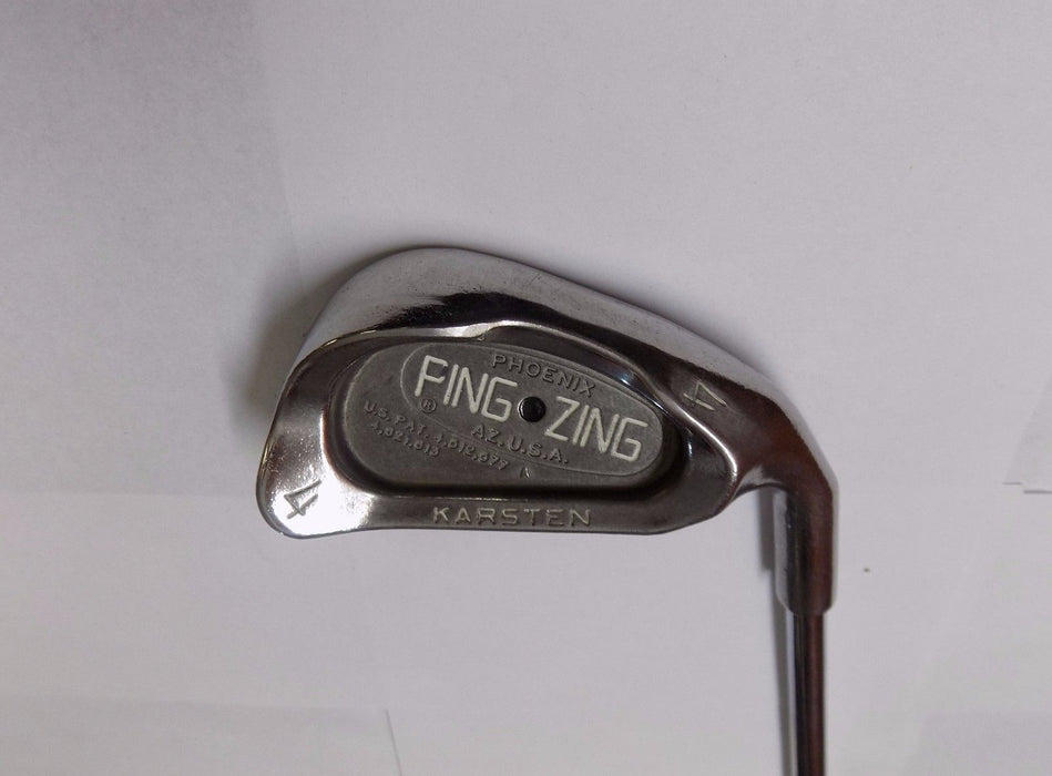 Polished Ping Zing Black Dot 3 Iron Stiff Flex Karsten Steel Shaft Ping Grip