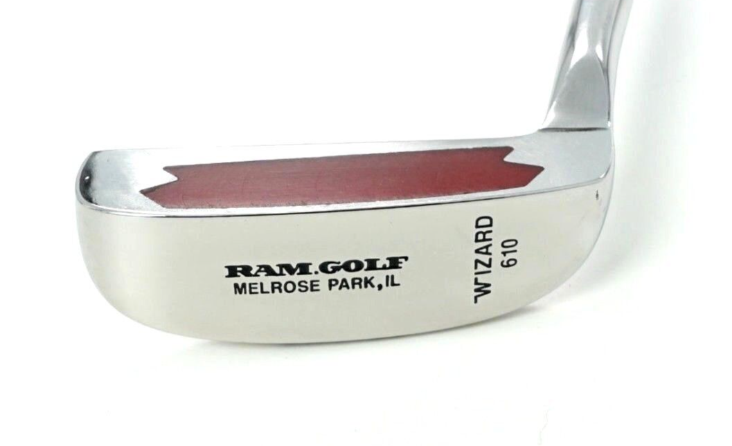 Vintage Ram Wizard 610 Putter Steel Shaft 90cm Length Ram Golf Pride Grip