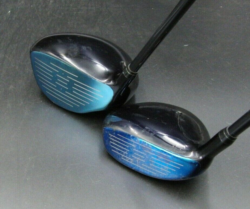 Set of 2 x Japanese TiCNPC Exgran Driver & 15° 3 Wood Regular Graphite Shaft