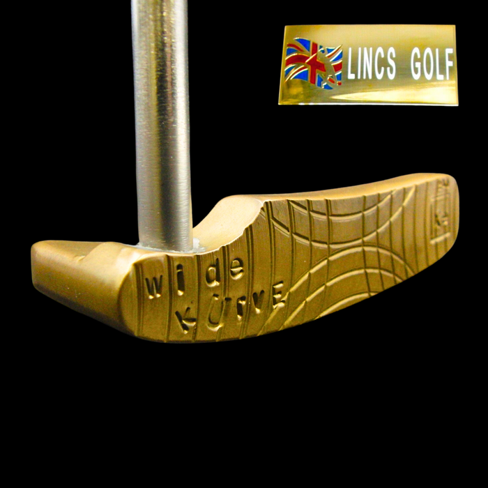 Left Handed Handmade Xenon Wide Kurve Xe MAC Attack Putter 88.5cm + Headcover