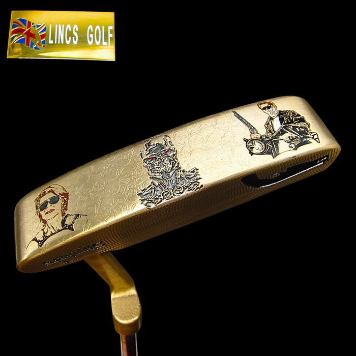 Custom Milled Terminator Theme Ping Anser 3 Putter 86cm Steel Genuine Leather HC