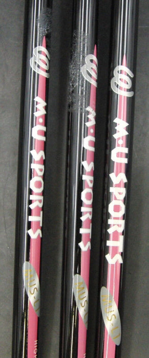 Japanese Set of 3 Ladies M.U Sports MUS II 7+8 & 9 Irons Ladies Graphite Shafts