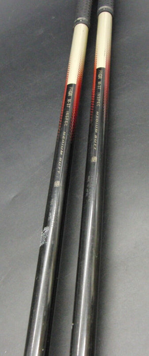 Set of 2 PRGR M3 Hit 505 Spec 3 & 5 Woods Senior Graphite Shafts Black Grips