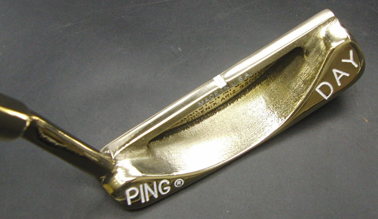 Refurbished & Paint Filled Ping Day Putter Steel Shaft 91cm Guage Design Grip