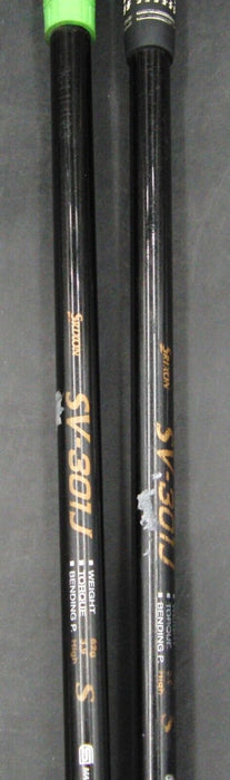 Set of 2 Srixon W-302 W-NI.WT. 14.5° 3 & 18.5° 5 Woods Stiff Graphite Shafts
