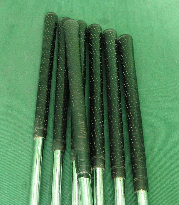 Set Of 7 x Lynx Black Cat Irons 4-PW Regular Steel Shafts LYNX Grips