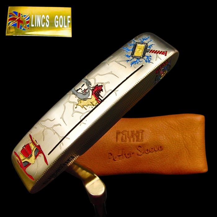 Custom Milled Thor Themed Ping Anser Putter 88.5cm Steel Genuine Leather HC