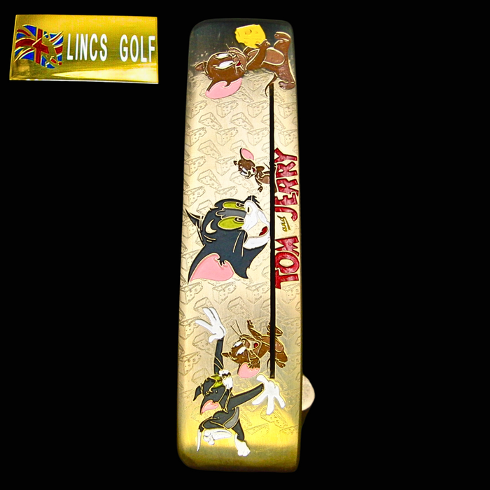 Custom Milled Tom & Jerry Themed Ping Anser Putter 82cm Steel Genuine Leather HC