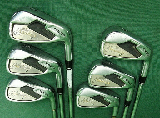 Set of 6 x Callaway Legacy Forged Irons 5-PW Stiff Steel Shafts