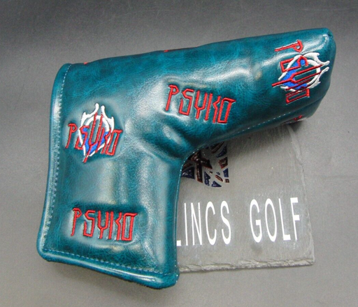 Luxury PSYKO GOLF Embroidered Genuine Leather Putter Head Cover