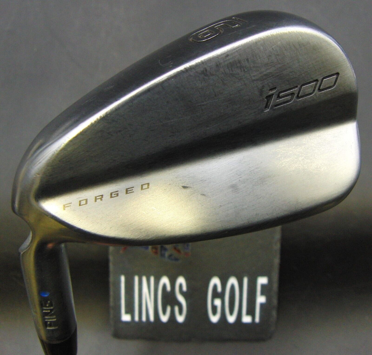 Left Handed Ping i500 Blue Dot Forged 9 Iron Stiff Steel Shaft Golf Pride  Grip