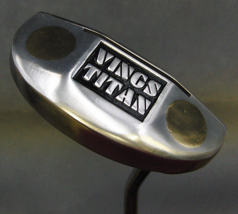 Vings Titan Titanium Putter 89cm Playing Length Steel Shaft Golf Pride Grip