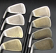 Vintage Set of 8 x Gary Player Black Knight Ti 162 Irons 3-PW Regular Graphite