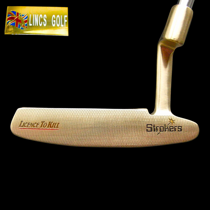 Custom Milled James Bond Theme Ping Anser Putter 87cm Genuine Leather Head Cover