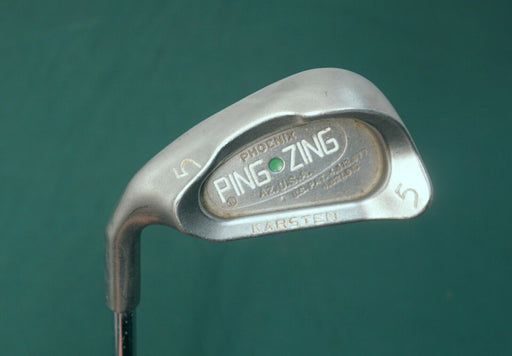 Left Handed Ping Karsten Zing Green Dot 5 Iron Stiff Steel Shaft Ping Grip