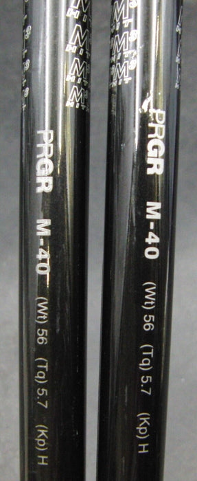 Set of 2 PRGR M3 Hit 3 & 5 Woods Regular Graphite Shafts PRGR Grips