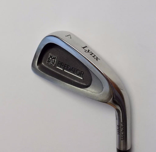 Lynx Predator 4 Iron True Temper R Flex Steel Shaft Lynx Grip