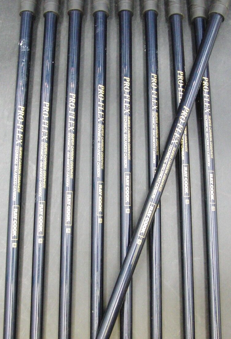 Set of 9 x Ray Cook Pro Spirit Irons 3-SW Regular Graphite Shafts Ray Cook Grips