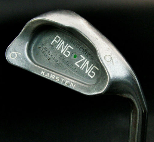 Ping Zing Green Dot Karsten 6 Iron Stiff Steel Shaft Ping Grip