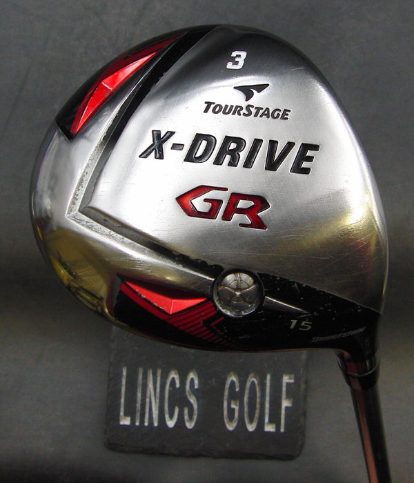Bridgestone TourStage X-Drive GR 15° 3 Wood Stiff Graphite Shaft Golf Pride Grip
