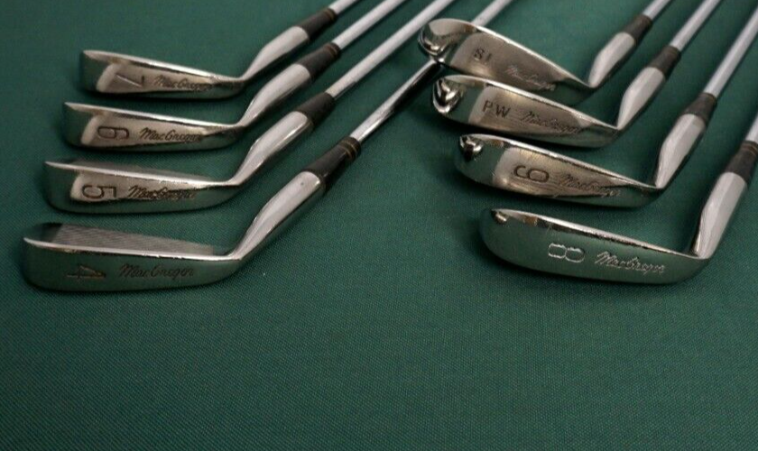 Vintage Set of 8 x MacGregor Ben Crenshaw Irons 4-SW Seniors Steel Shafts