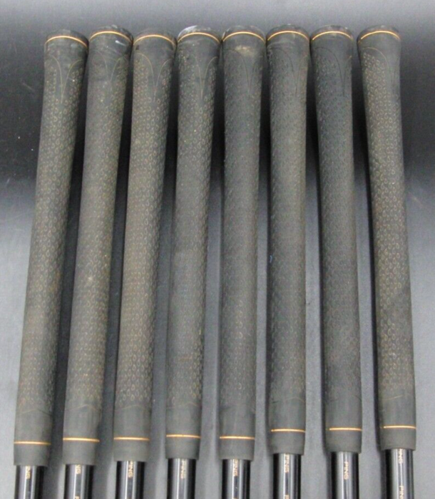 Set of 8x Ping 50th Anniversary G10 Black Dot Irons 4-SW Regular Graphite Shafts
