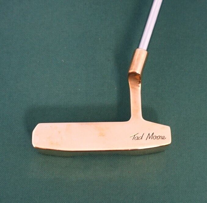 Polished Tad Moore Lagrange Peach Putter Steel Shaft 89cm Peach Putters Grip