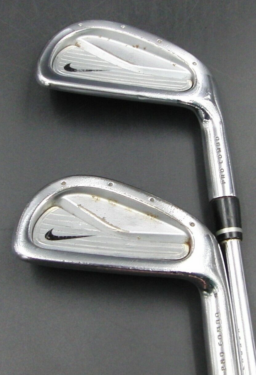 Set of 2 x Nike Pro Combo 5 & 6 Irons Regular Steel Shafts Golf Pride Grips