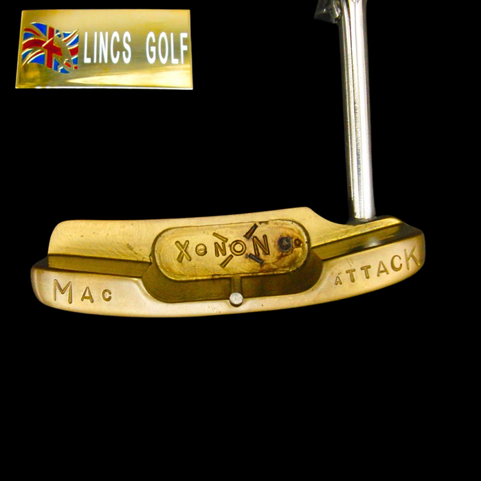 Left Handed Handmade Xenon Wide Kurve Xe MAC Attack Putter 88.5cm + Headcover