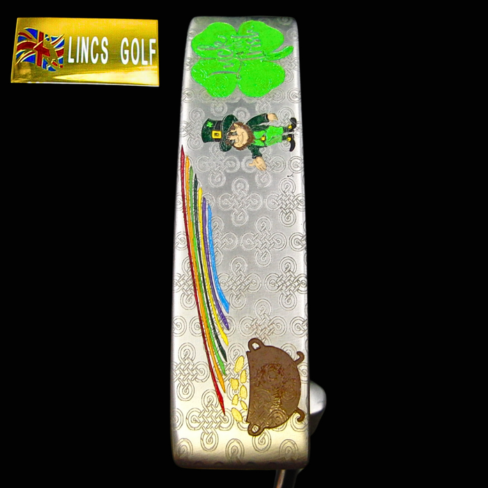 Custom Milled Luck of the Irish Themed Strokers Putter 90cm PSYKO Grip
