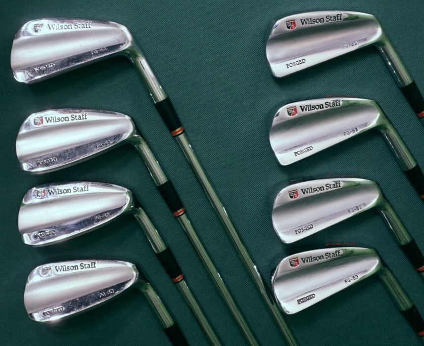 Collectors Set of 8 x Wilson Staff FG53 Goose Neck Forged Irons 3-PW Reg Steel