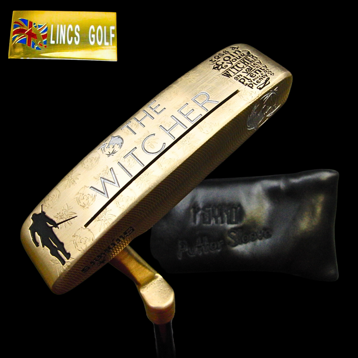 Custom Milled The Witcher Theme Ping Anser Putter 88.5cm Genuine Leather HC